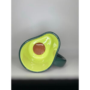 NWOT Tabitha Brown Green Avocado Stoneware Coffee Cup/Mug 16 oz Smile Maker Win!